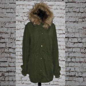 Army Coat Utility Jacket Green Winter Plus Size